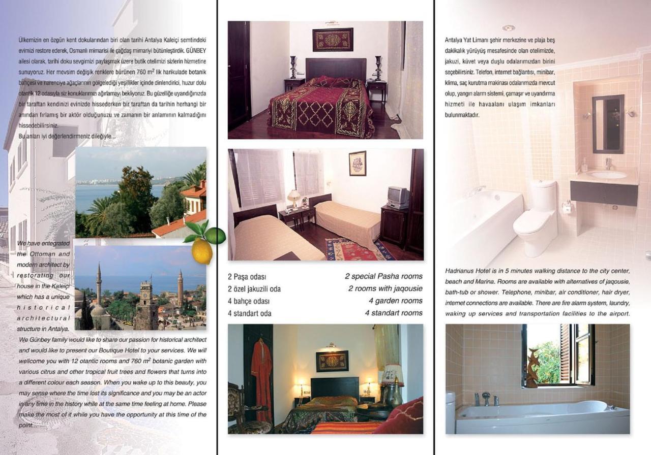 Hotel Hadrianus Pansion Antalya Zewnętrze zdjęcie